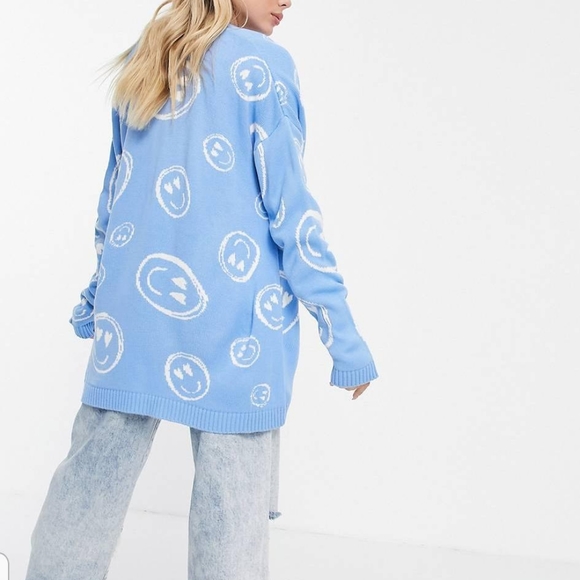 ASOS Sweaters - Asos smiley faces cardigan